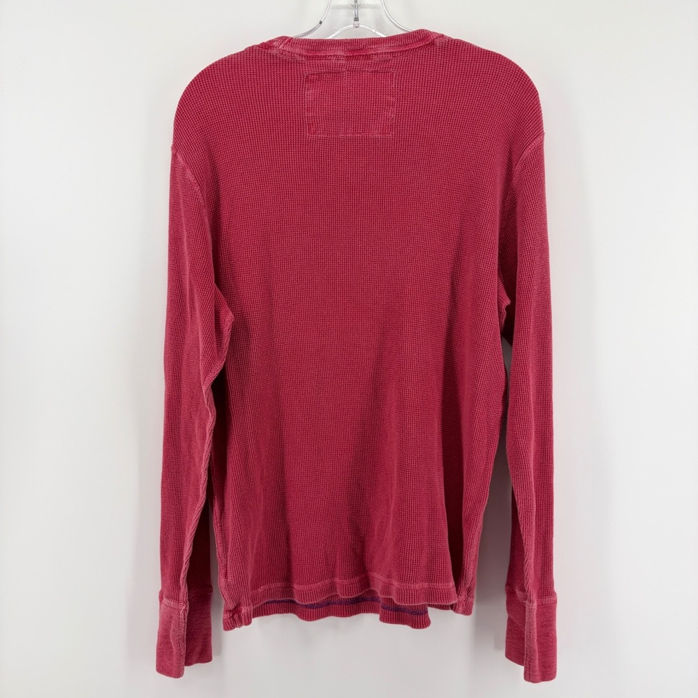 Y2K American Eagle Thermal Shirt Mens XL Waffle Knit Vintage Long Sleeve Layer - Picture 4 of 7